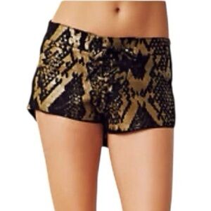 NWT One Teaspoon African Night Flight Sixties Suede Leather Shorts AUS 10 US 6